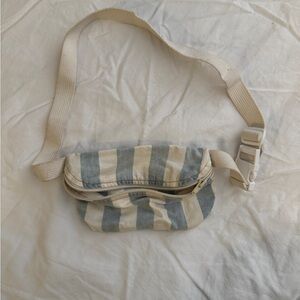 American Apparel Striped Mini Bag - Blue and Cream